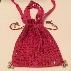 Mirror purse / bag pink